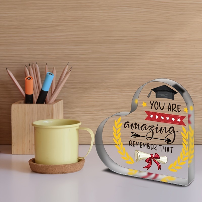 Acrylic Graduate Commemorative Sculpture Inspirational Graduation Gift