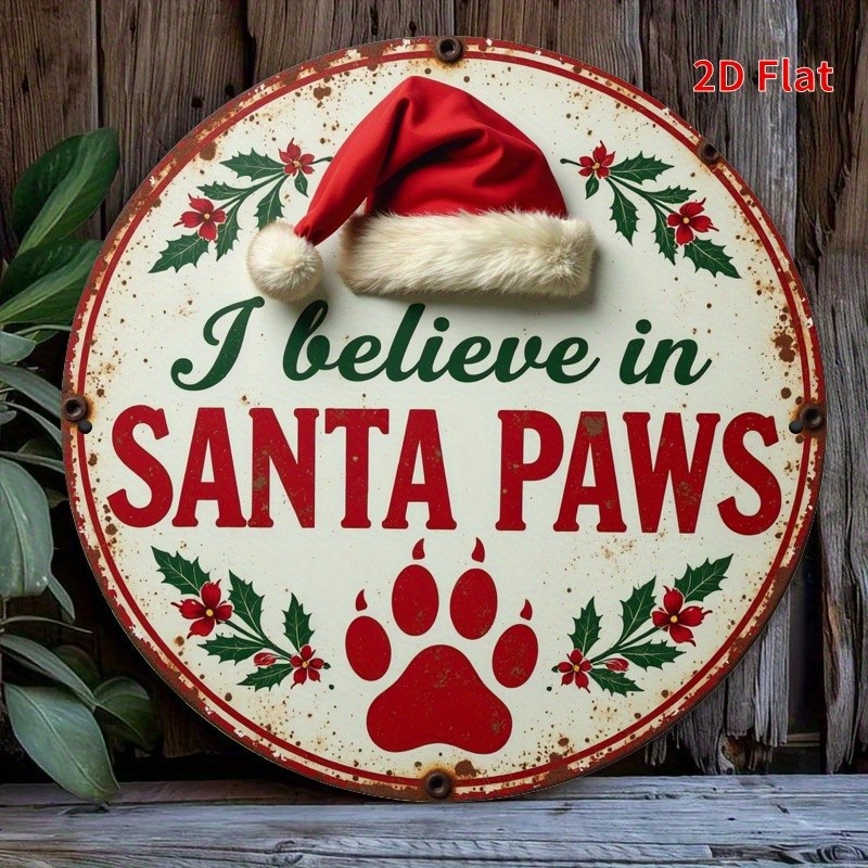 2D flat print, 1pc, Tin Metal Signs 8×8 inches, relax and enjoy, I believe Chris