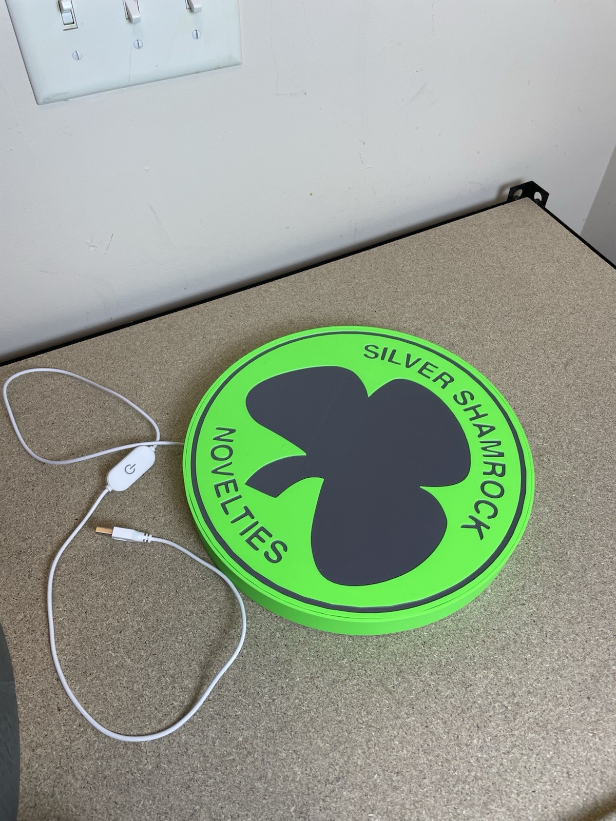halloween light box sign
