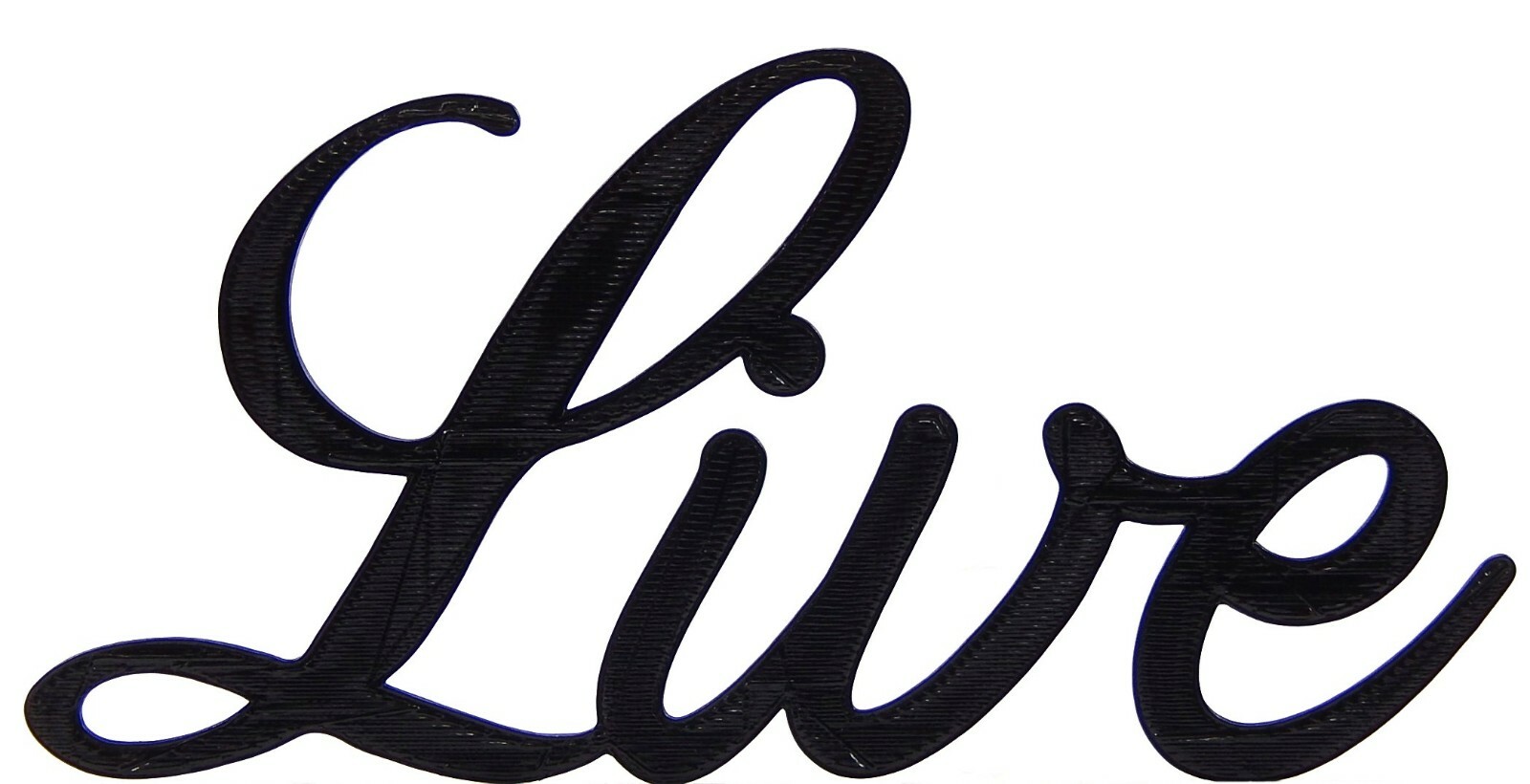 Live Word Art Sign Home Kitchen Decor Wall Hanging Cursive Script Typography