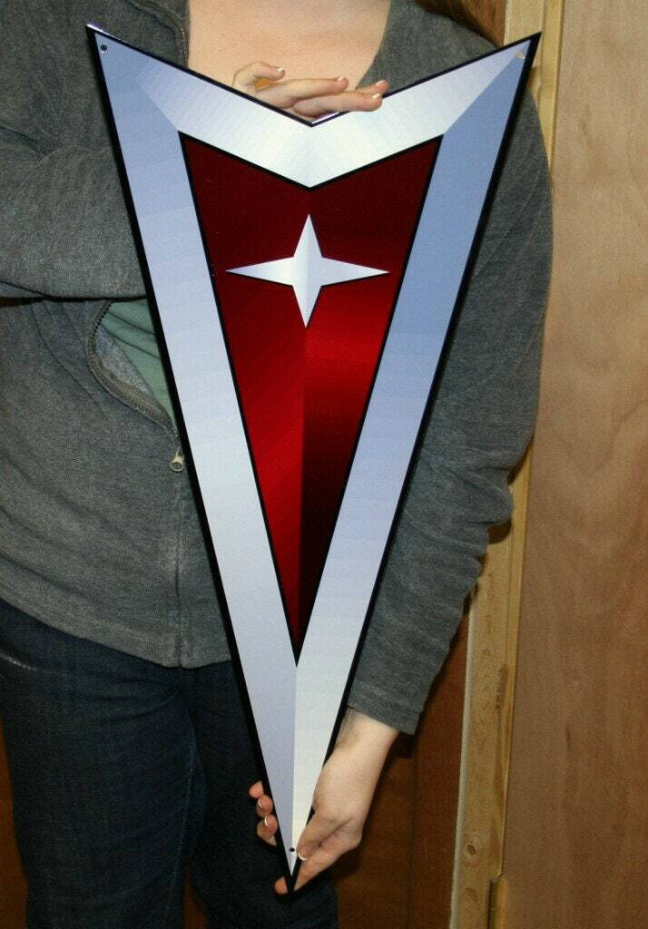 Pontiac Arrow Emblem Flat Steel Sign