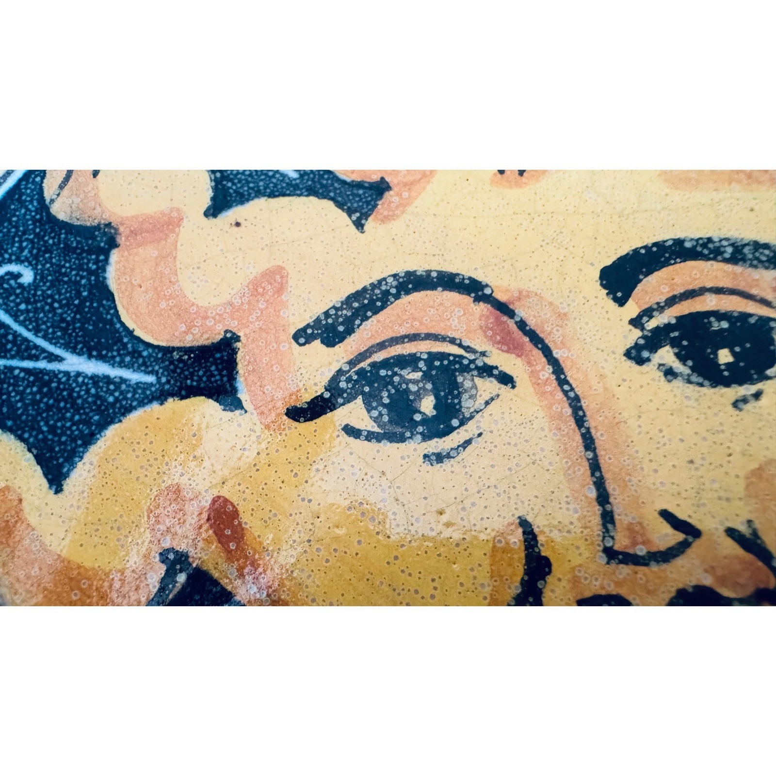 Ceramiche Fratantoni Italian Ceramic Sun Face Wall Plaque Hand Painted 11.5x8x1″
