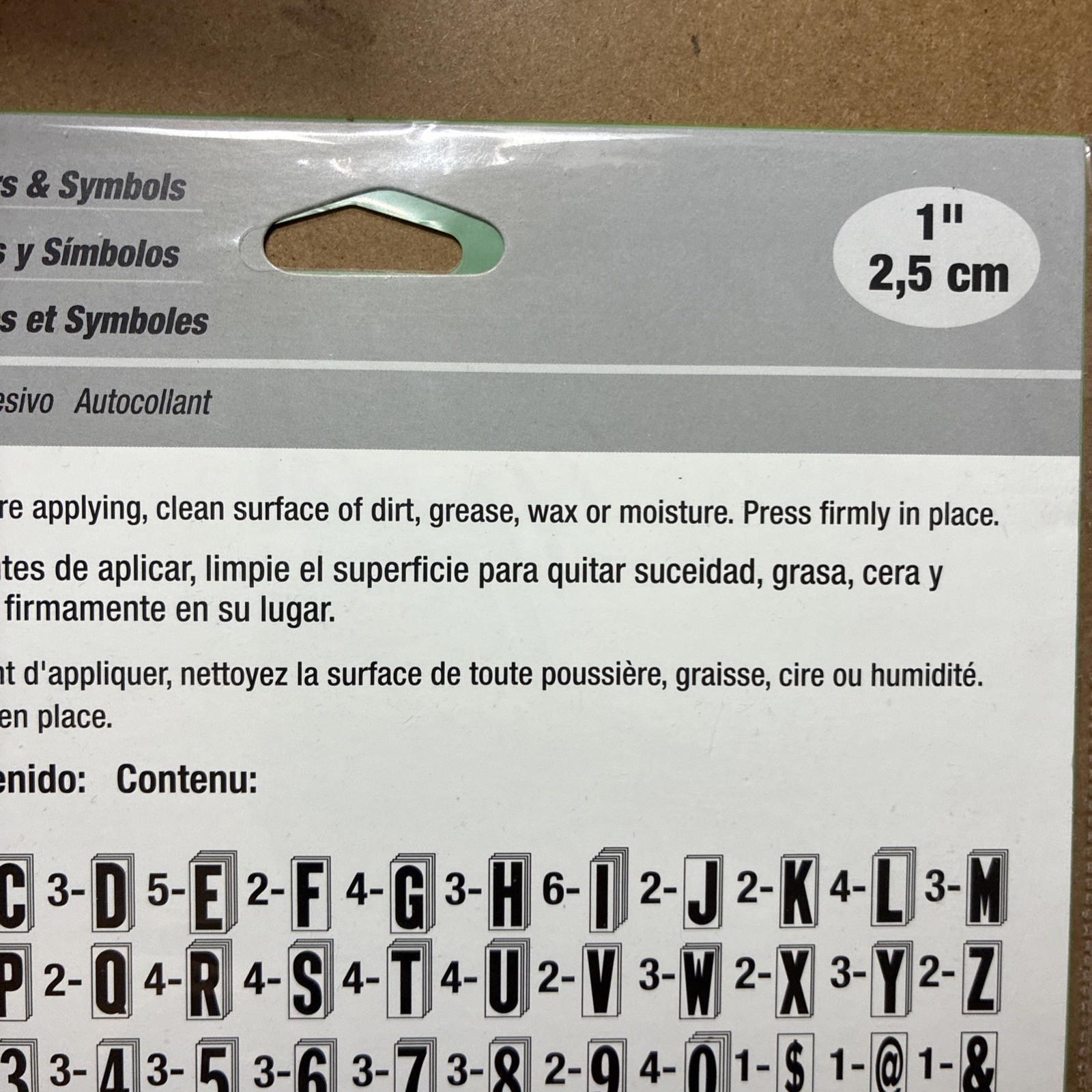 Hy-Ko 1 In. Numbers, Letters & Symbols (124 Count) MM-6 Hy-Ko MM-6 029069020606