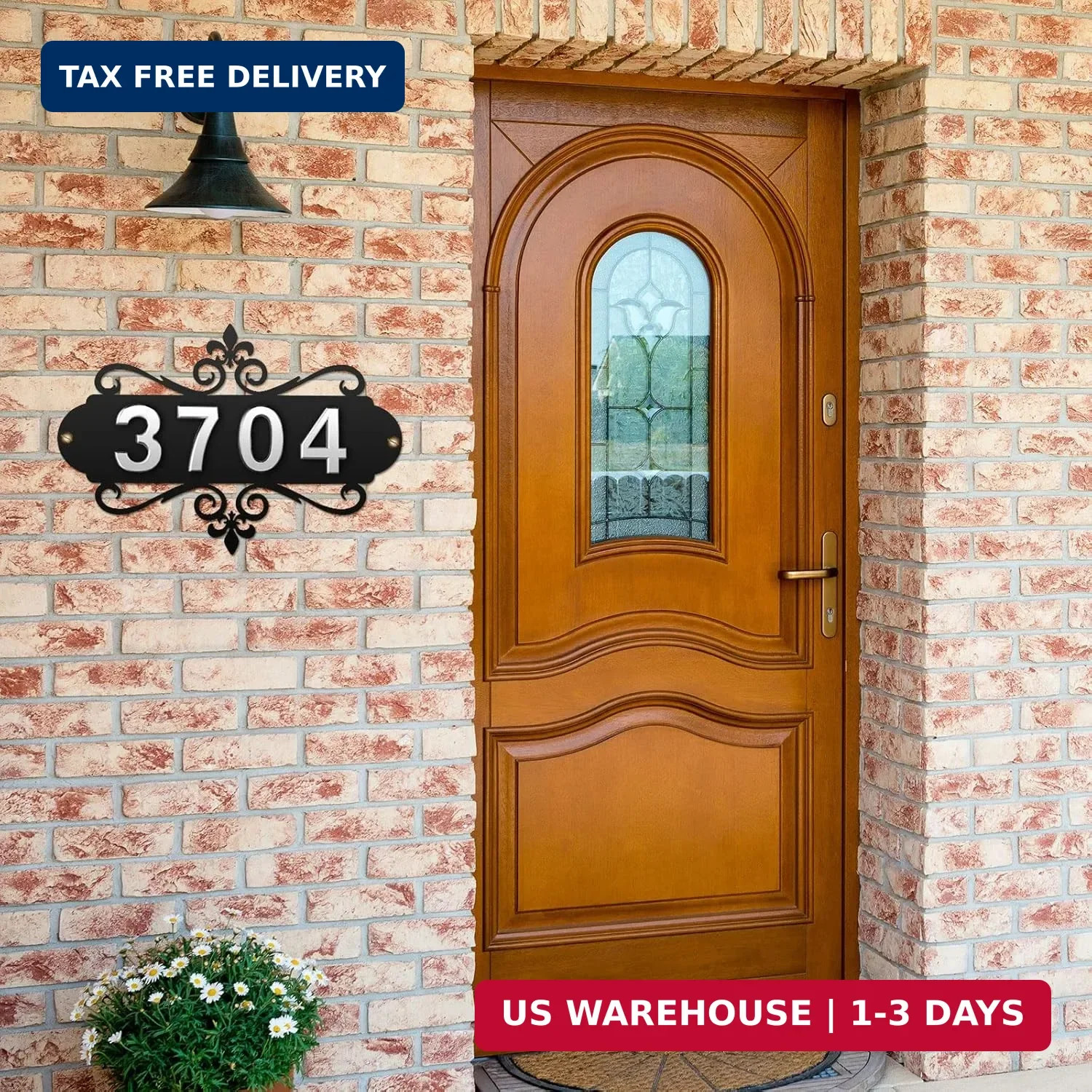 House Address Plaques Metal Address Sign Outside House Number Mailbox Number Sig