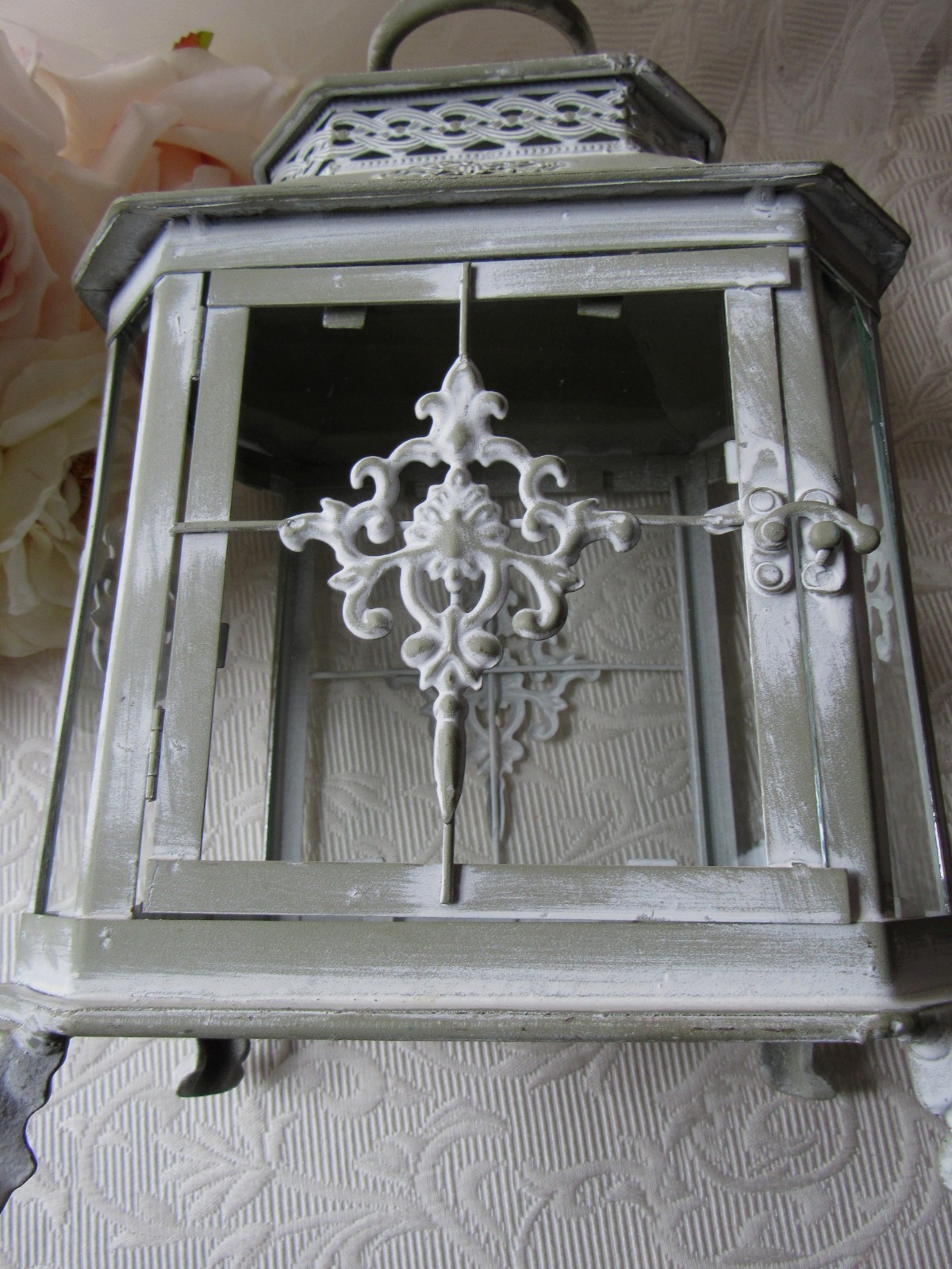 Lantern,Whitewashed Decor,Sage,Patina,Green Decor,centerpiece,Easter,Boho,NEW