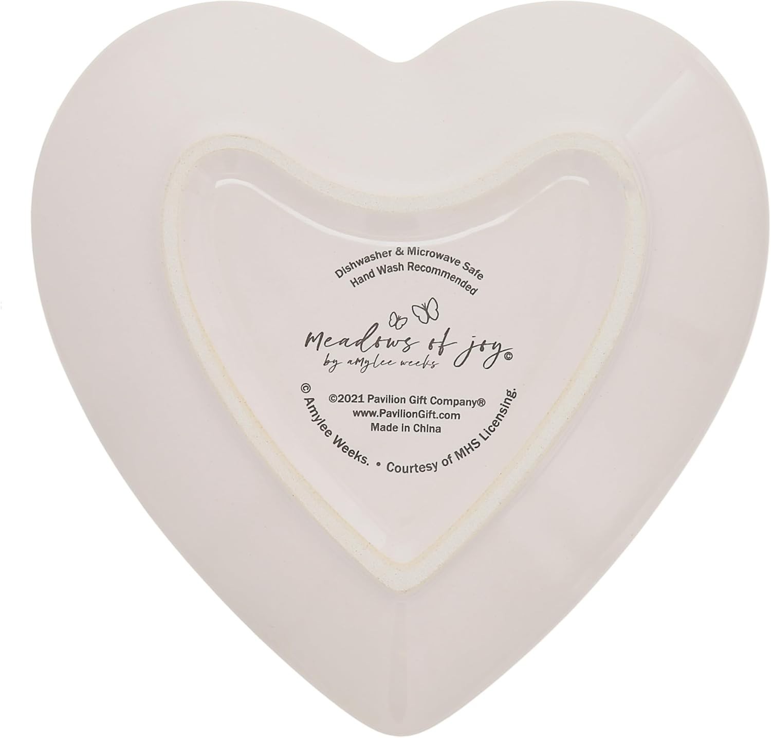 Nana – Ceramic Heart-Shaped Keepsake Floral Dish, You Make Life Wonderful 4.5in