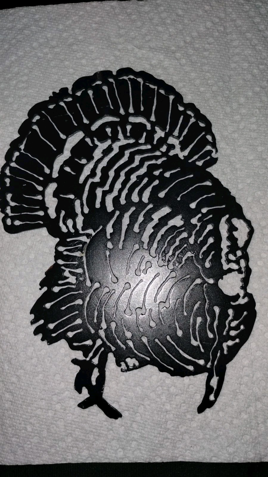 “Heavy Metal Art” TURKEY GOBBLER Digital Plasma Cut in Plate steel not thin tin