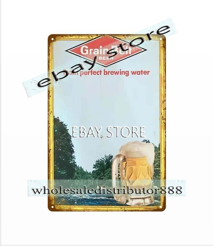 1980 drink rustic bars BEER tin sign poster metal dorm room wall art