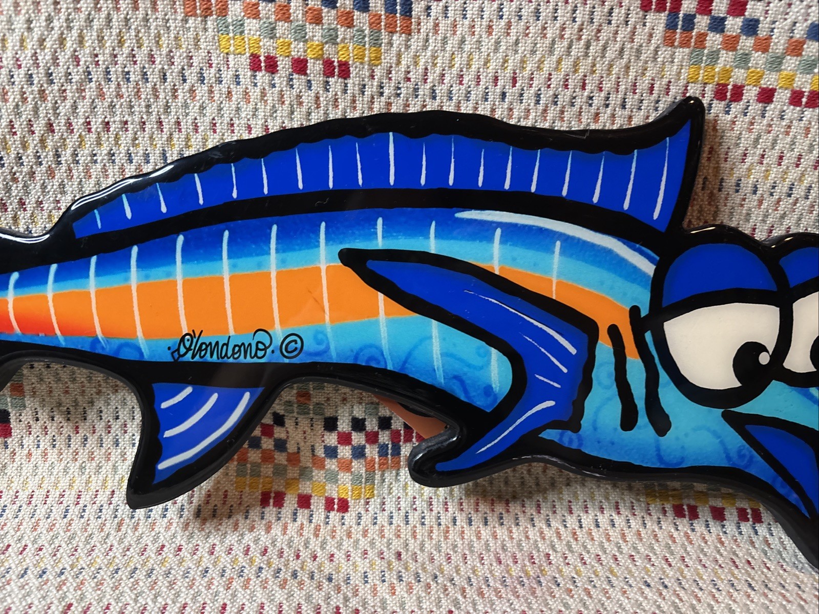 Olga Londono Art Studio Colorful Vibrant Fish Wall Decor Hanging USA