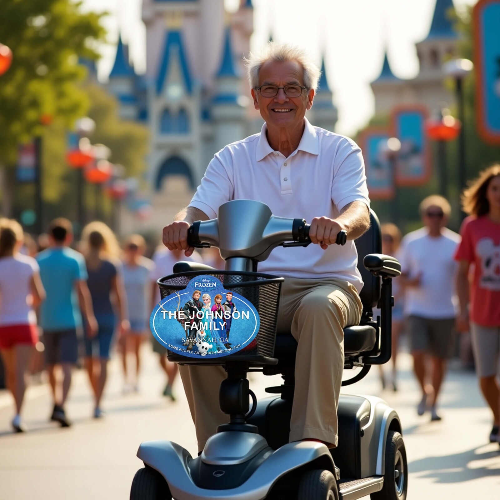 Custom Disney Stroller & Scooter Name Tag – Personalized Family ID Sign Parks