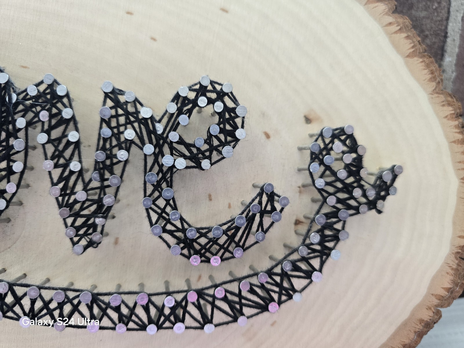 Hand Made Nail Art On Wood * Custom Wood Sign * ♡LOVE♡ * Wall Hanging
