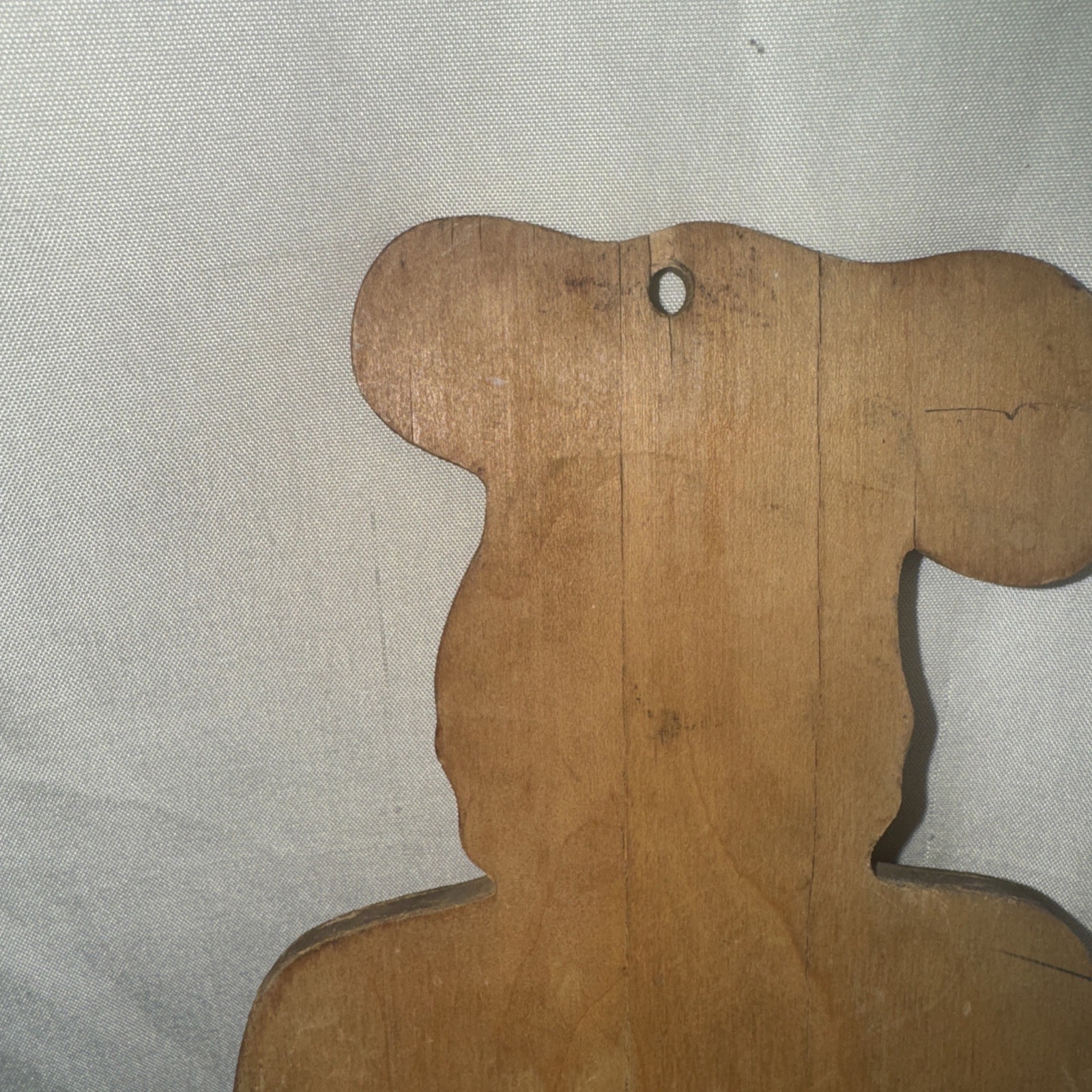 Vintage Wooden Chef Boy Recipe Holder Wall Plaque Metal Clip 1950s