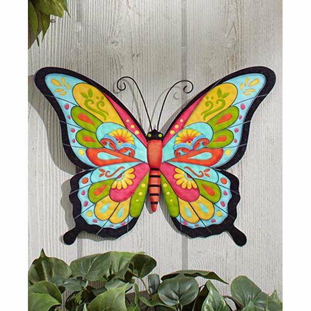 Colorful Metal Garden Wall Hanging- Butterfly