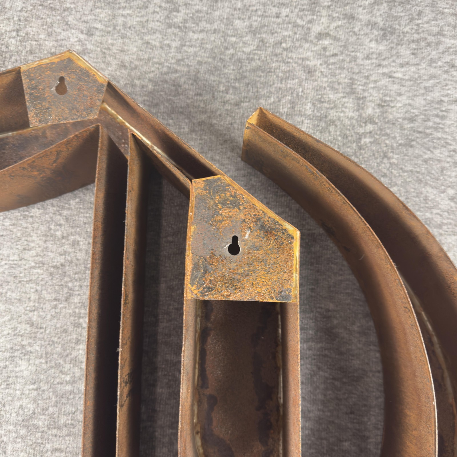 Large Metal Letter C Industrial Rustic Brown Rust Wall Art Hanging Decor Sign