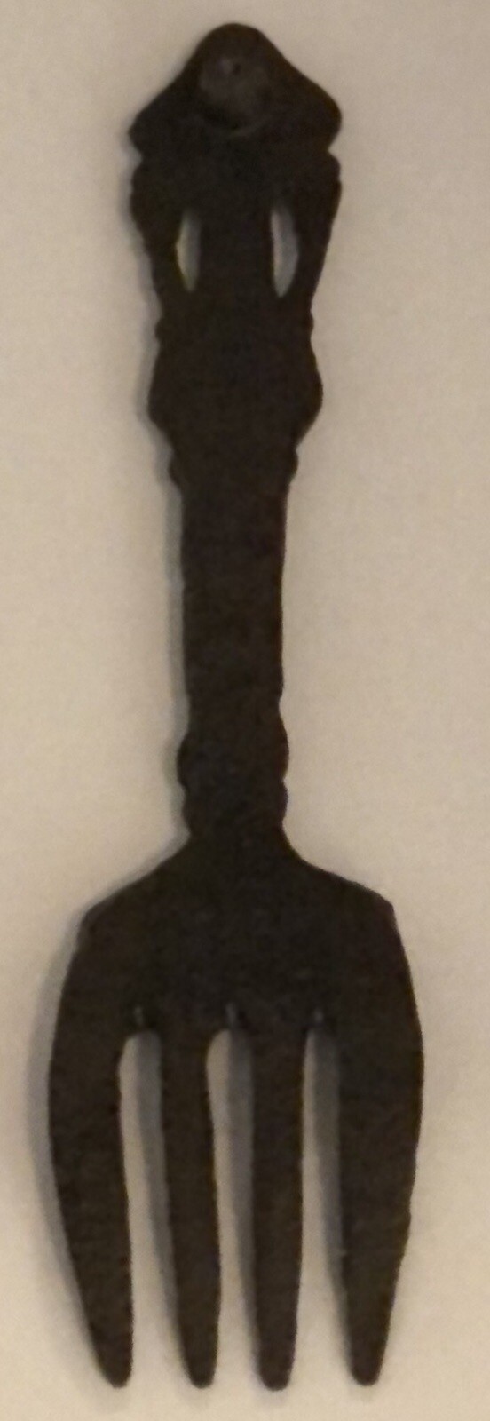 Cast Iron Fork Wall Decor Trivet 11 Inches Rustic Brown Vintage EUC