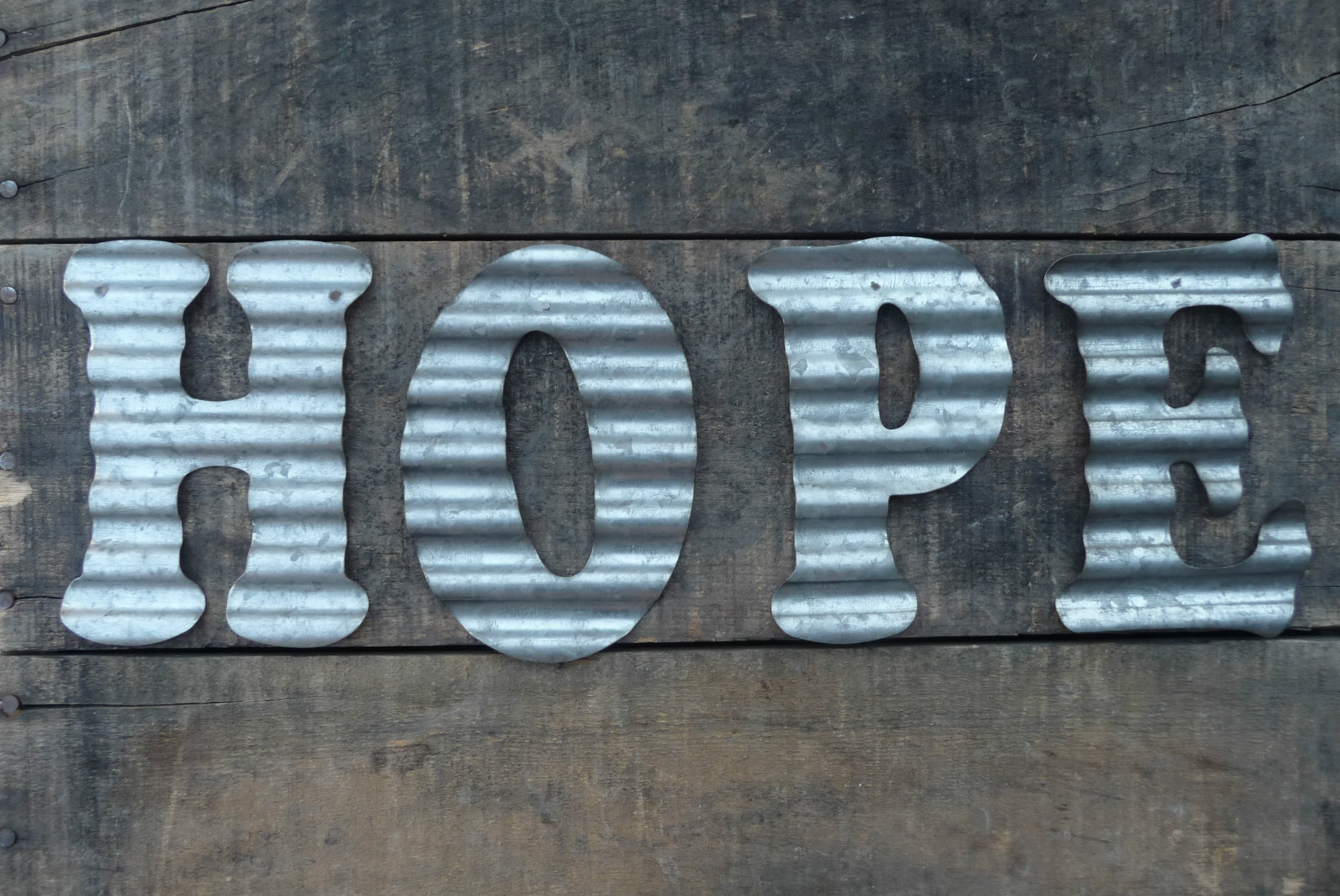 CHOOSE Corrugated Metal ~ A B C D E F + MORE Industrial Alphabet LETTER Sign