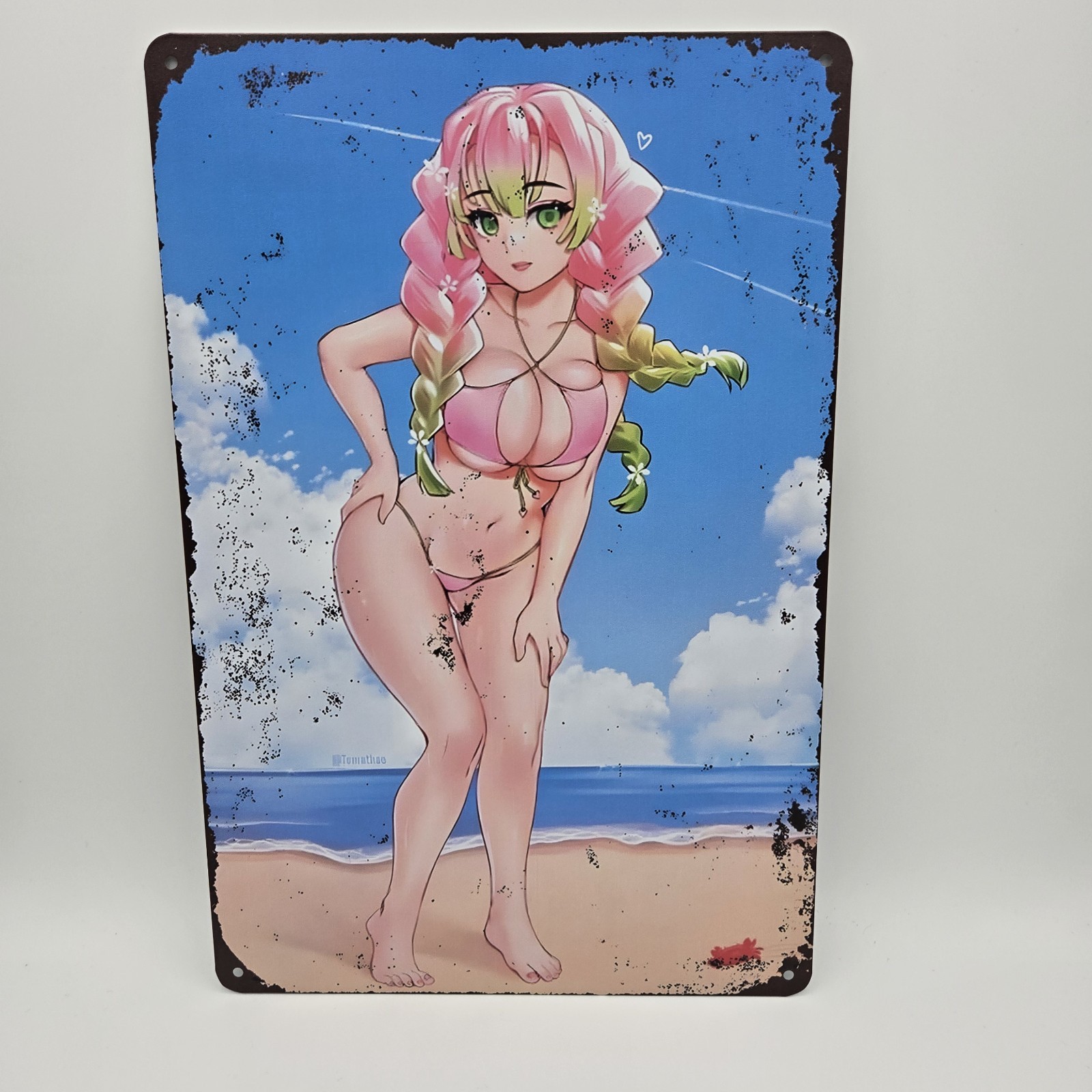 Pinup Anime Girl Metal Tin Sign Wall Posters 8×12