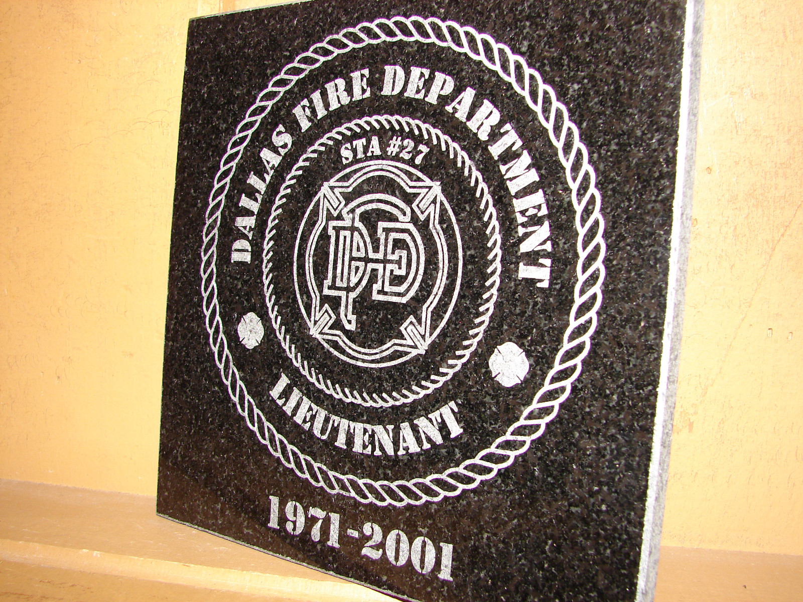 Stone Personalized Laser Tribute Plaque Gifts Awards XIV