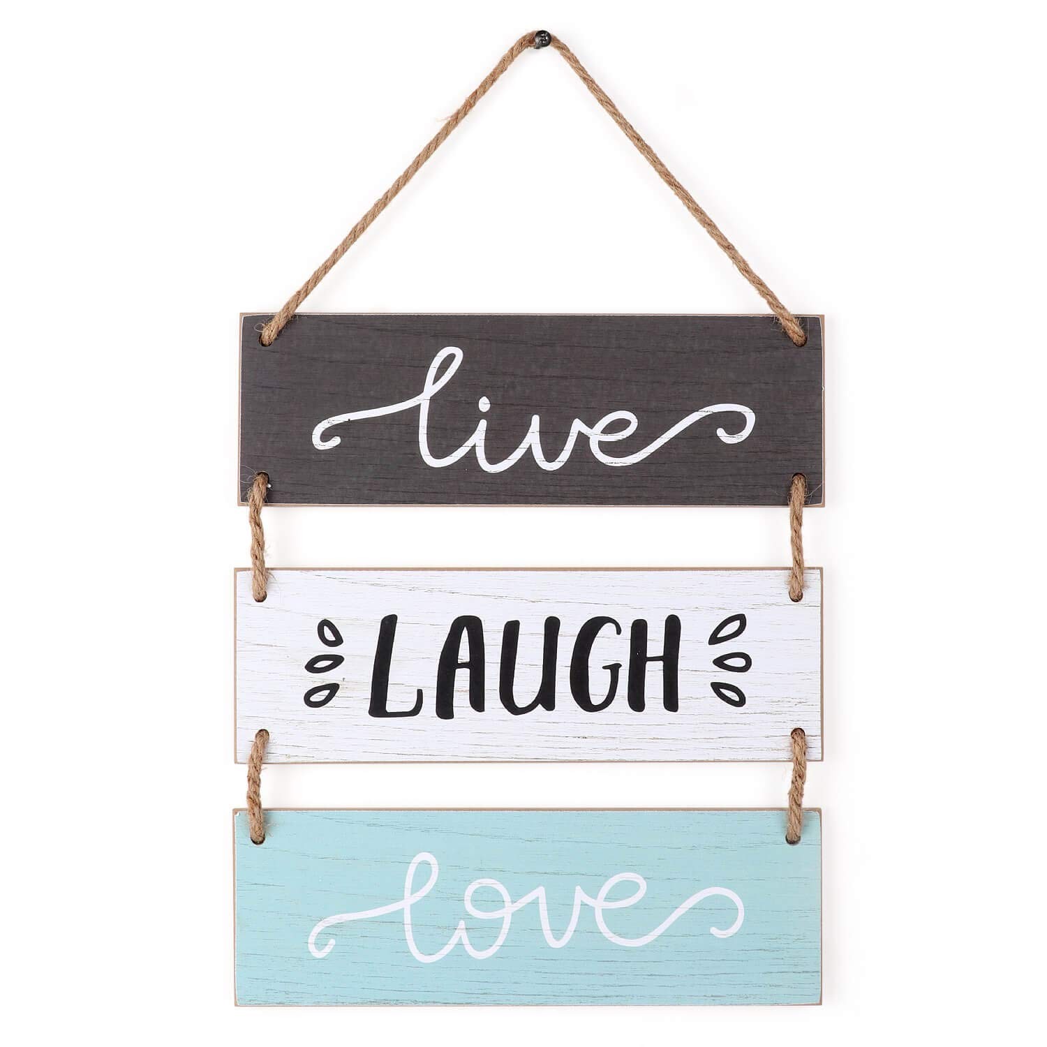 Rustic Home Wall Decor Sign for Living Room 12″Ã—14â€, Live Laugh Love