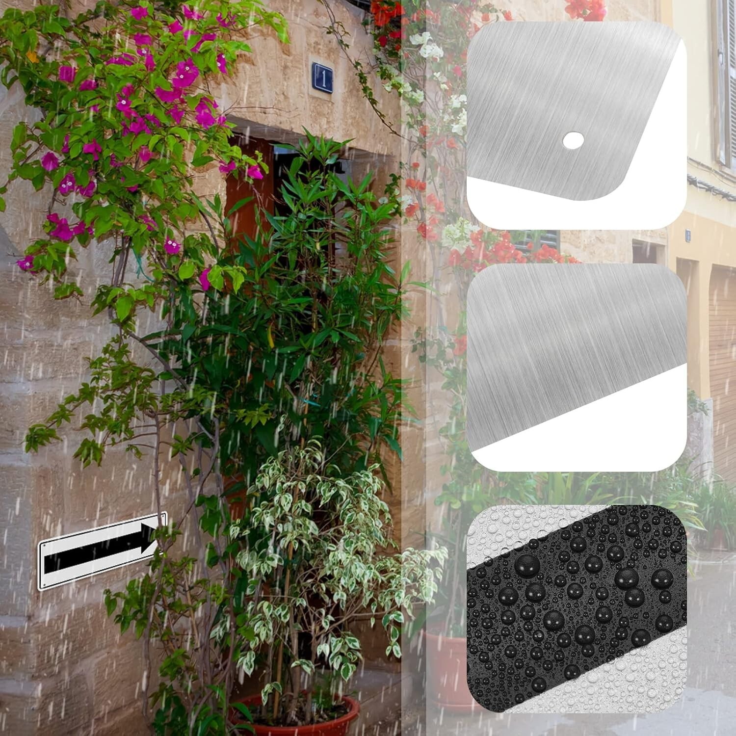 6 Pack Aluminum Reflective Arrow Sign Road Metal Right Arrow Sign for Direction