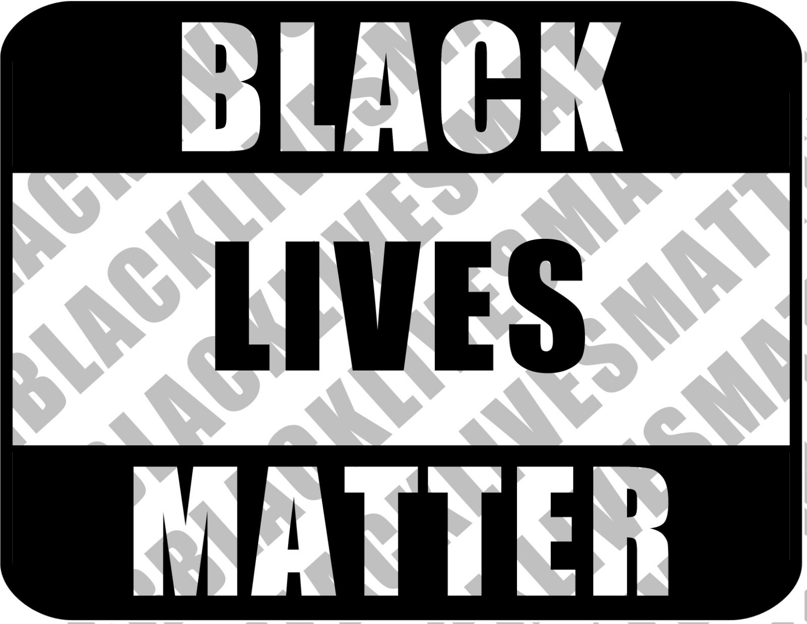 Black Lives Matter 11.5″ x 9″ Laminated Sign