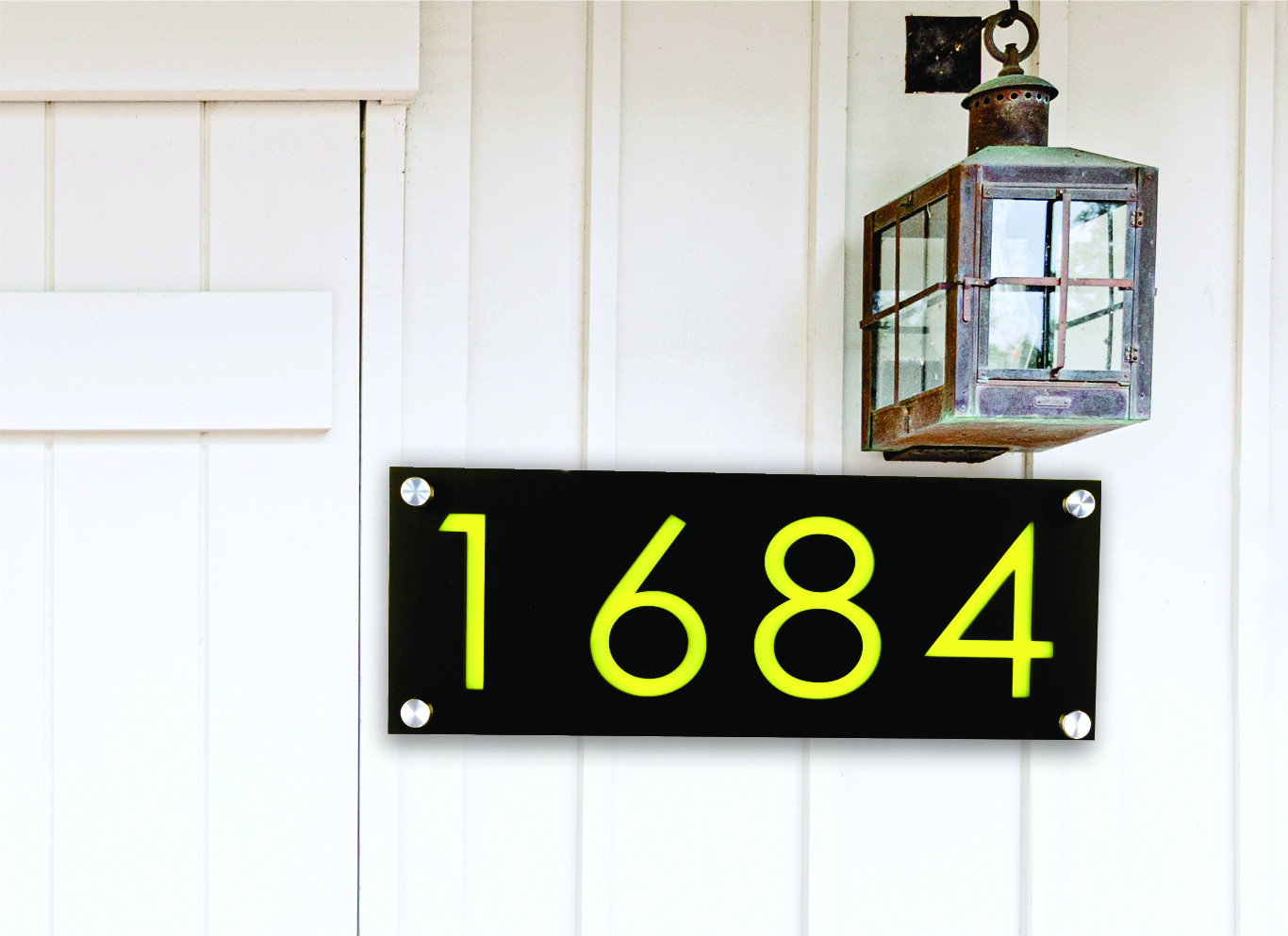 House Address, Modern House Numbers, Acrylic Colors, Business Address Horizontal