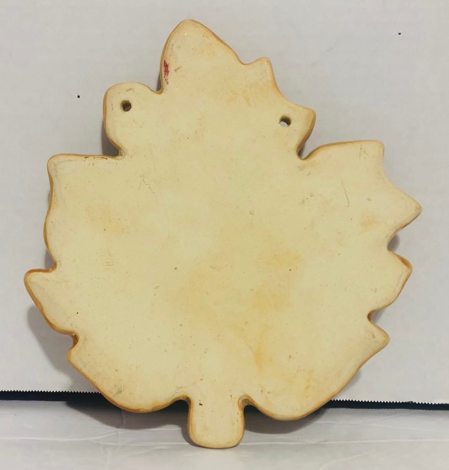 Harvest Blessing Glossy Glazed Ceramic Leaf Wall Hanging