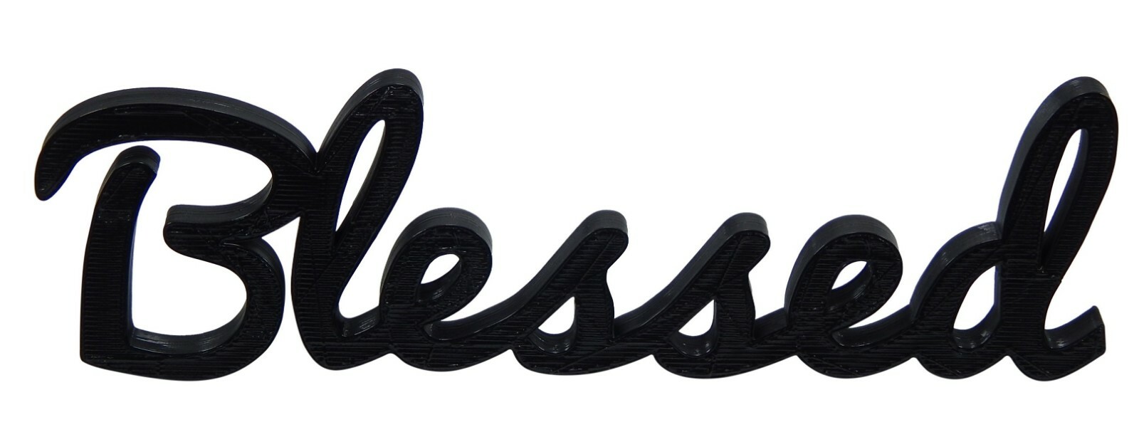 Blessed Sign Shelf Sitter Desktop Dorm Decor Wall Hanging Decor Word Art Decal
