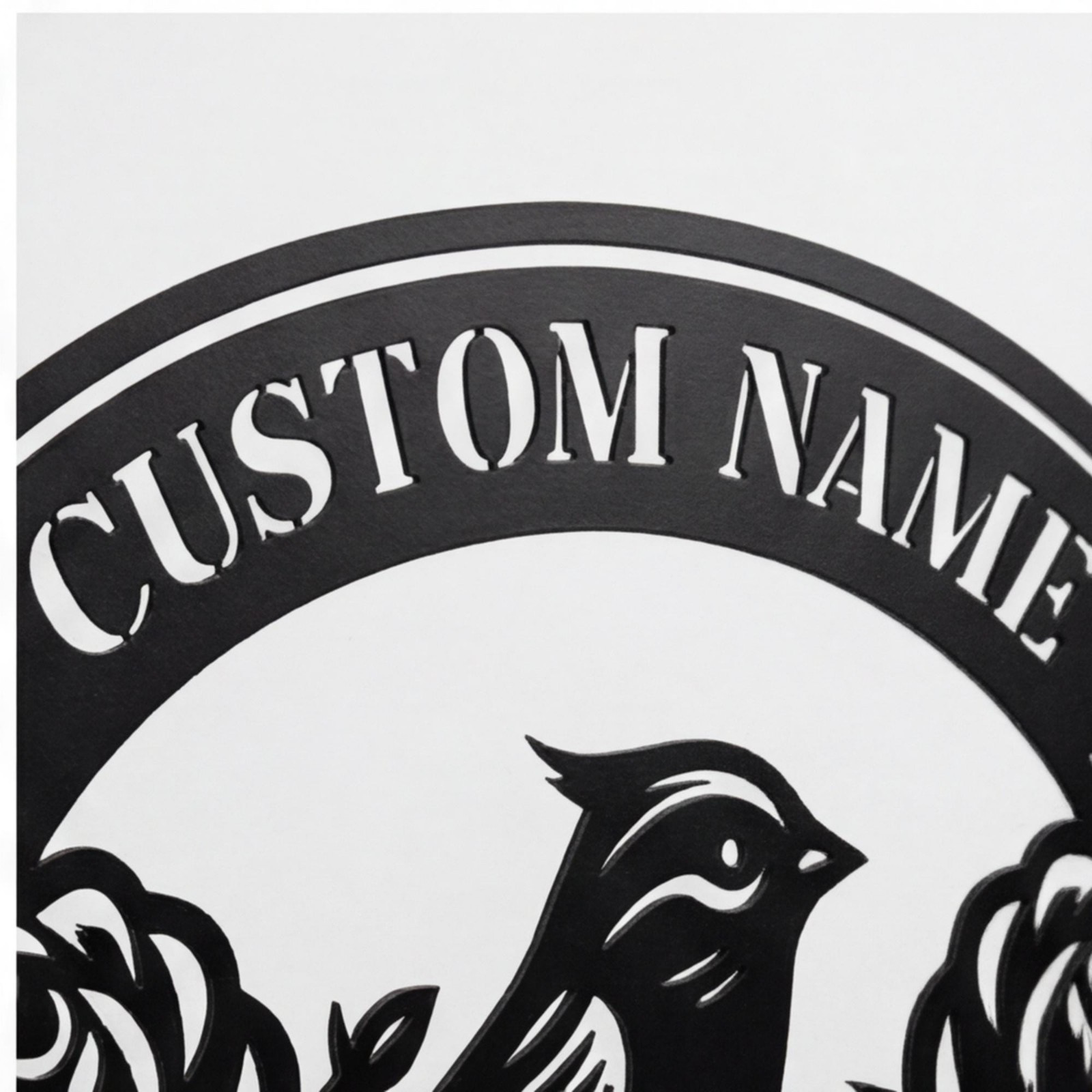 Personalized Butterfly Silhouette Metal Wall Art, Custom Garden Decor Outdoor