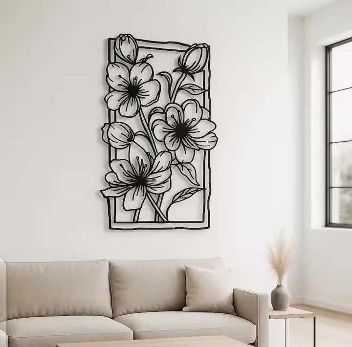 Home Decoration Metal Wall Art Decor Items Accessories for Living Room Any Room