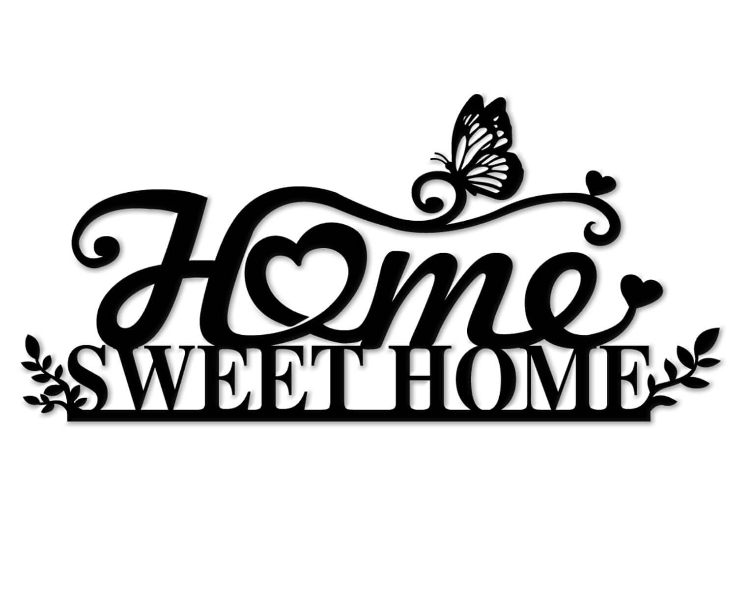 Home Sweet Home Sign Wall Decor – Premium Metal Wall Art, Modern Farmhouse Ho…