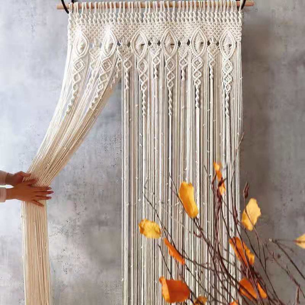 Artistic Woven Door Curtain for Special Events and Home Decoration 100 200cm