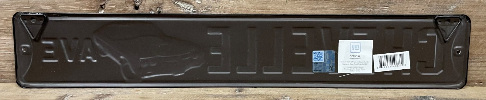 Chevelle Embossed Metal Mancave Garage Wall Sign 19″ x 3″