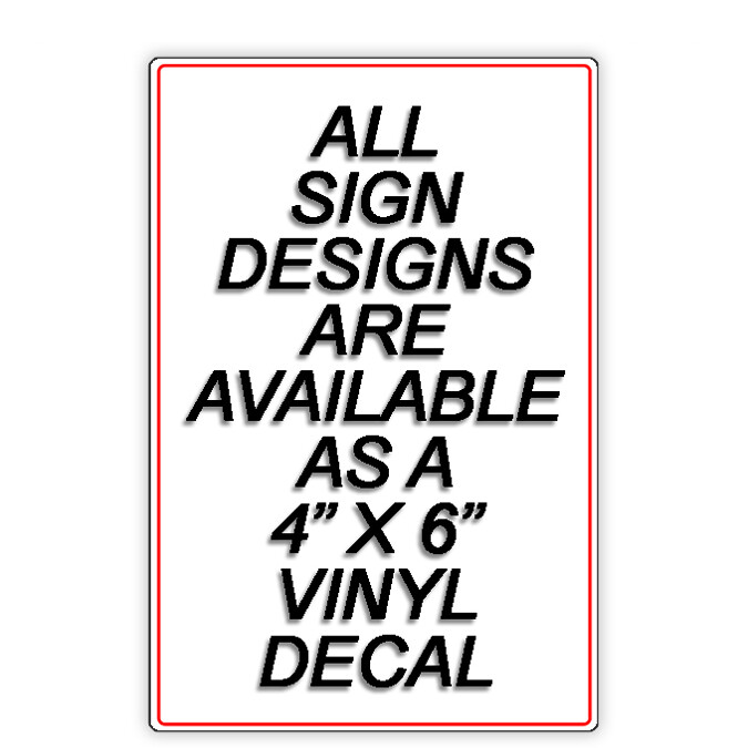 Deliveries To Side Gate Arrow Left Metal Sign/ Magnetic Sign / Decal I558