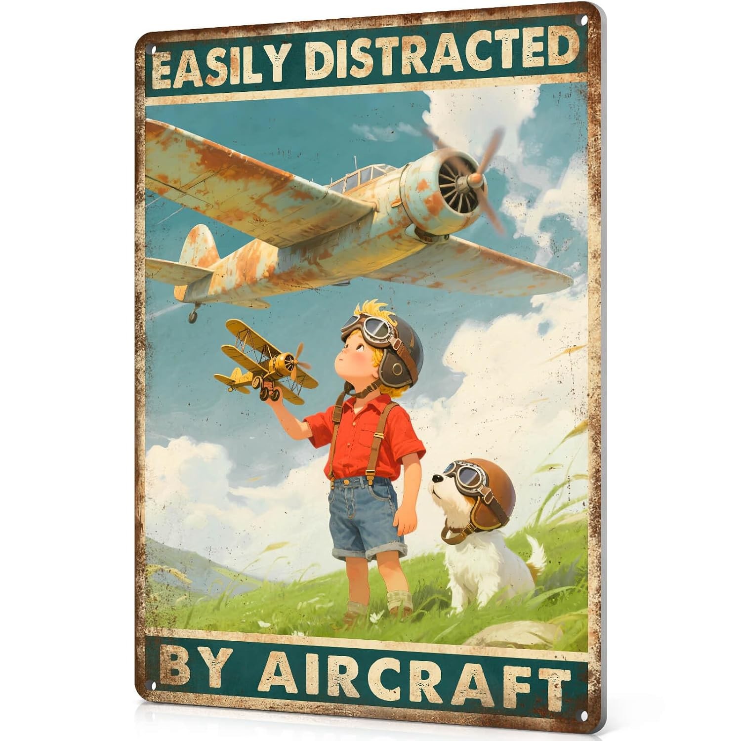 Airplane Wall Decor Aviation Sign for Boys Room Aviation Airplane Bedroom Wall