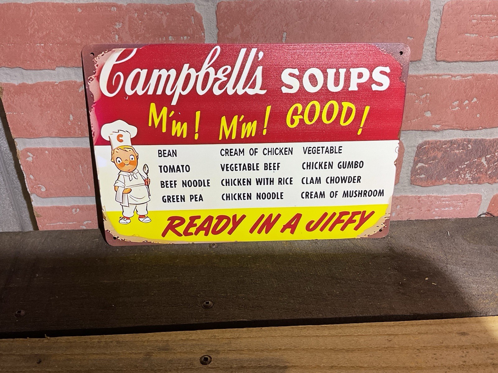 8″x12″ Vintage Patina Style “Cambell’s Soup” Advertising Sign…Ships Free!
