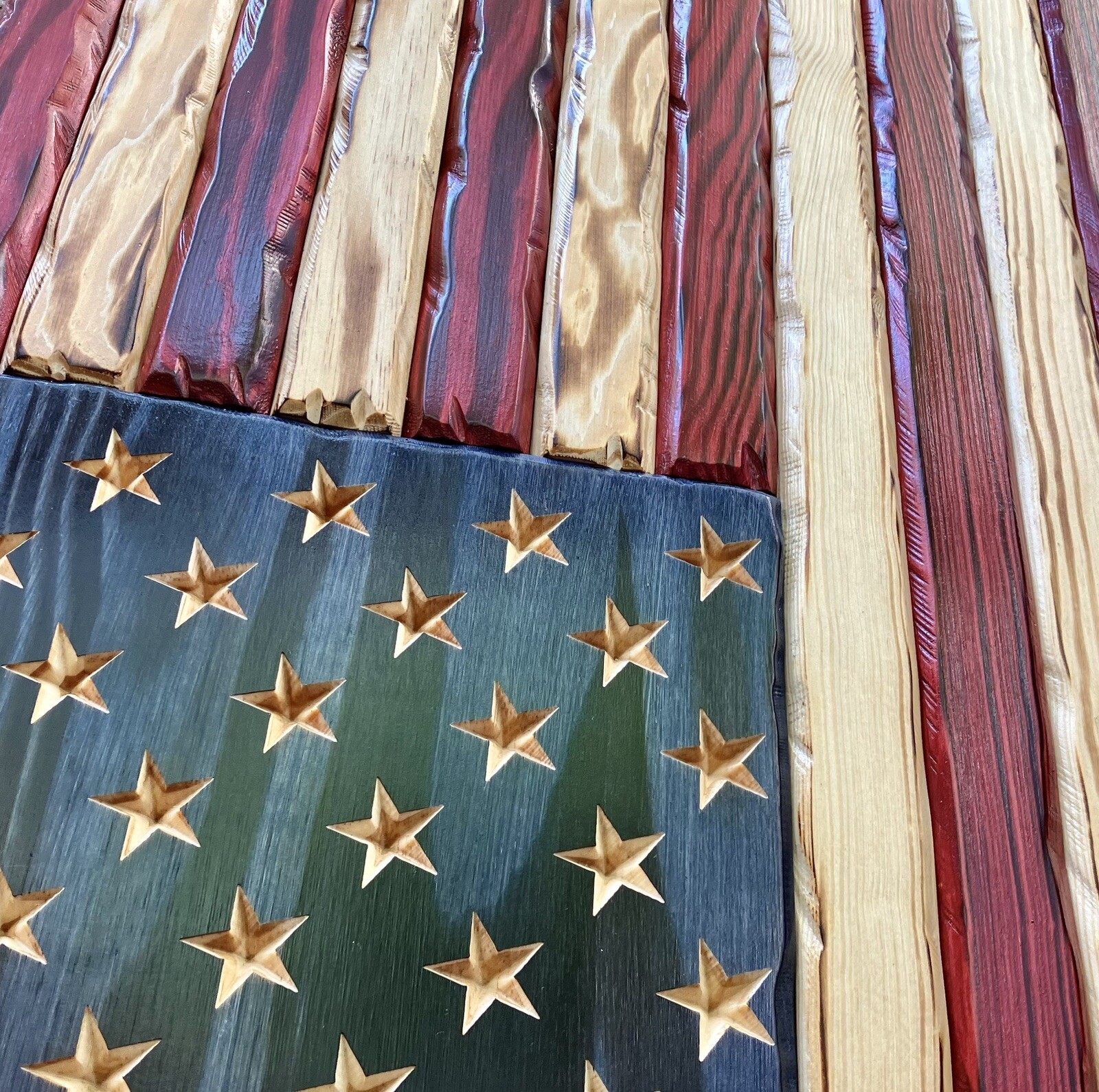 Distressed American Flag, Rustic American Flag, Betsy Ross, Wooden Flag