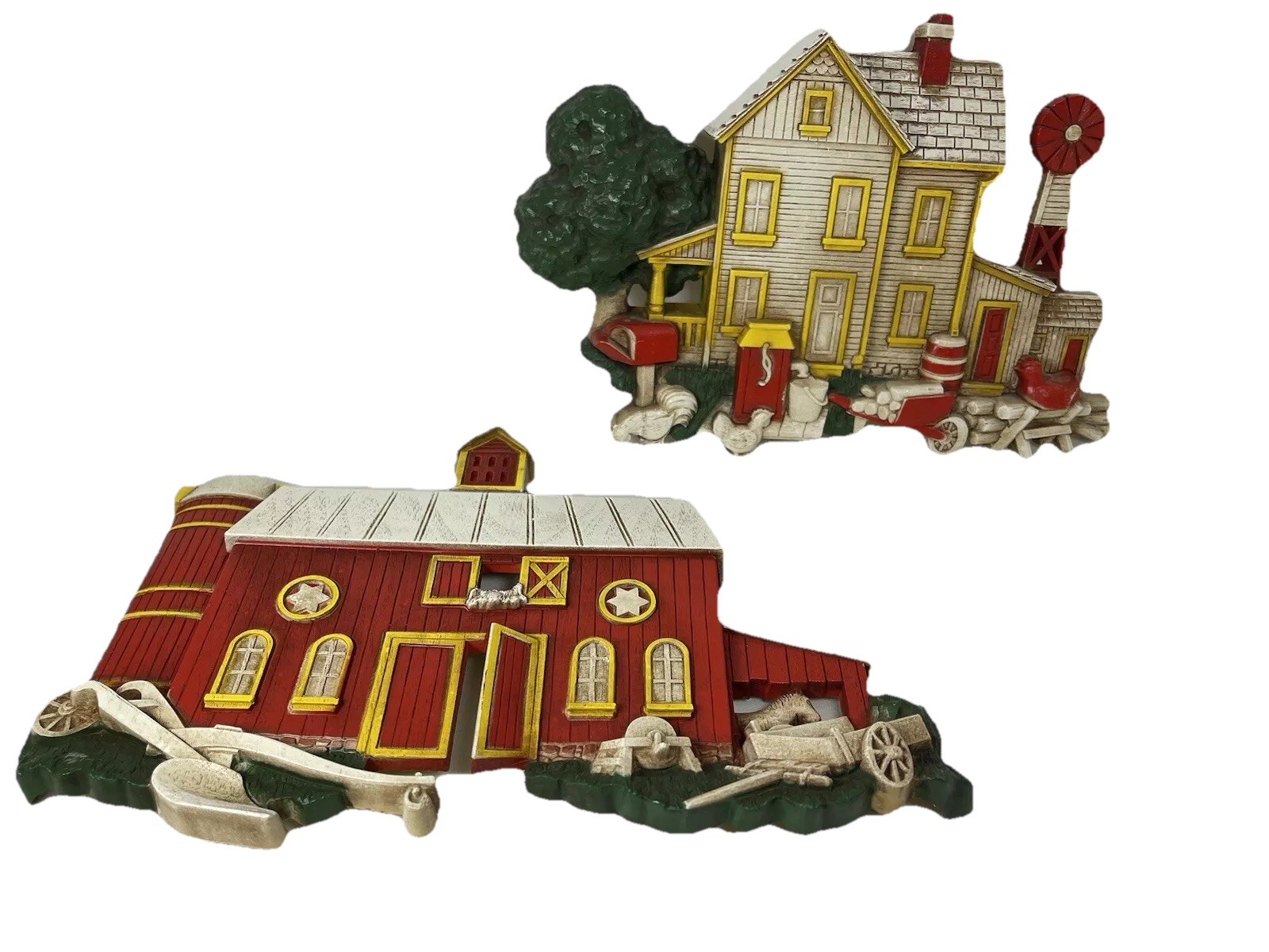 Homeco Plastic Farmhouse & Barn Wall Hangings-1975-VTG-rustic-3D Kitchen-A/B7369
