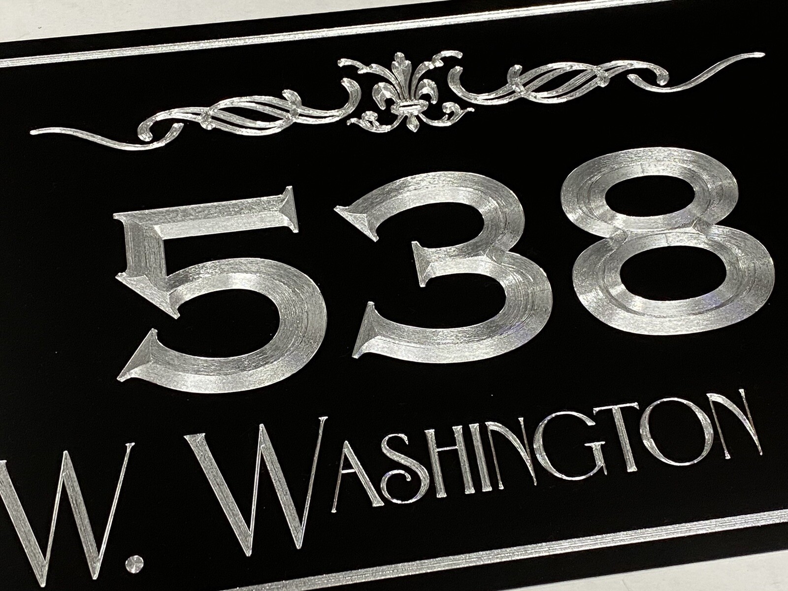Engraved Personalized Custom House Number Business Street Address Sign 15×9.5