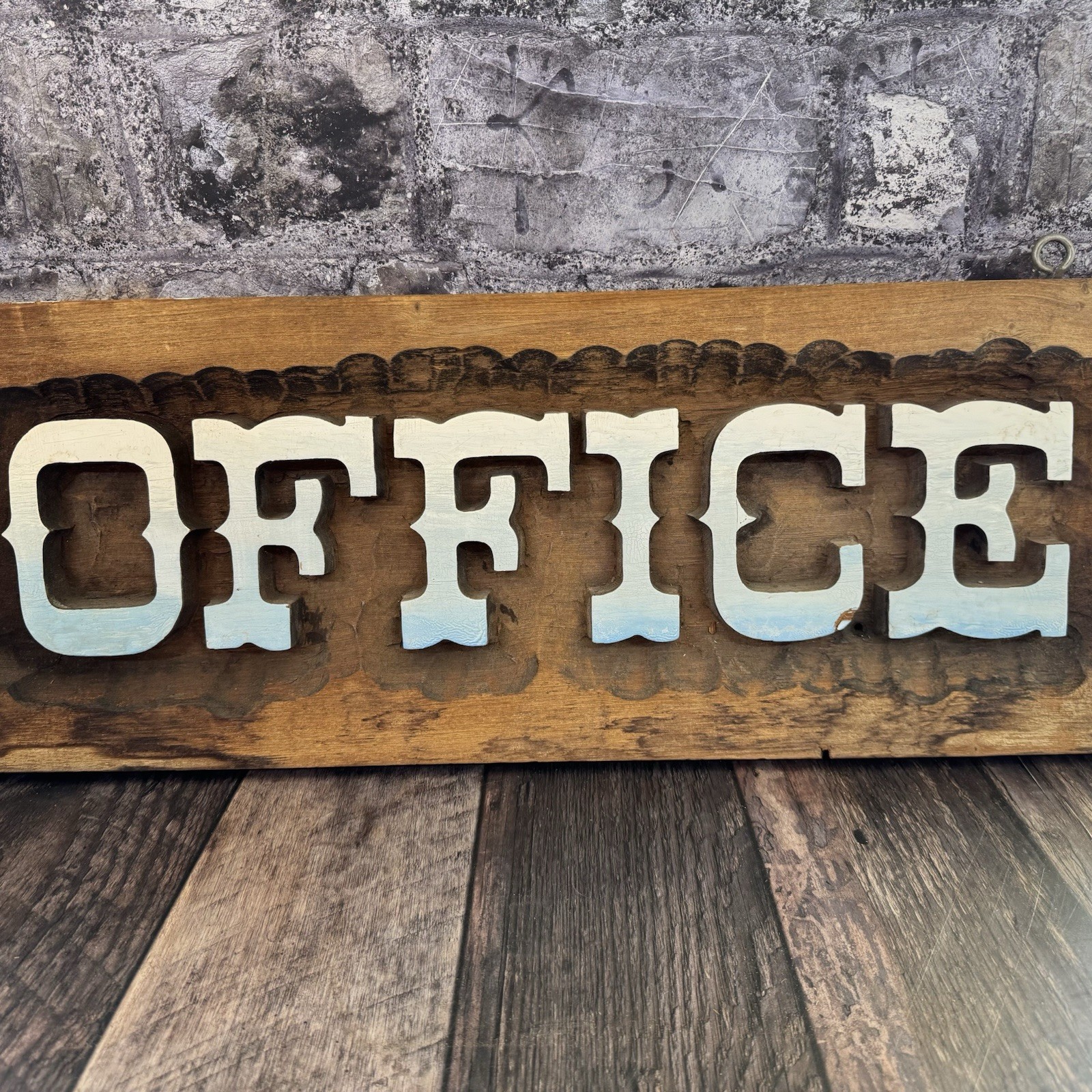 Wooden Office Sign Lake Tahoe Homemade