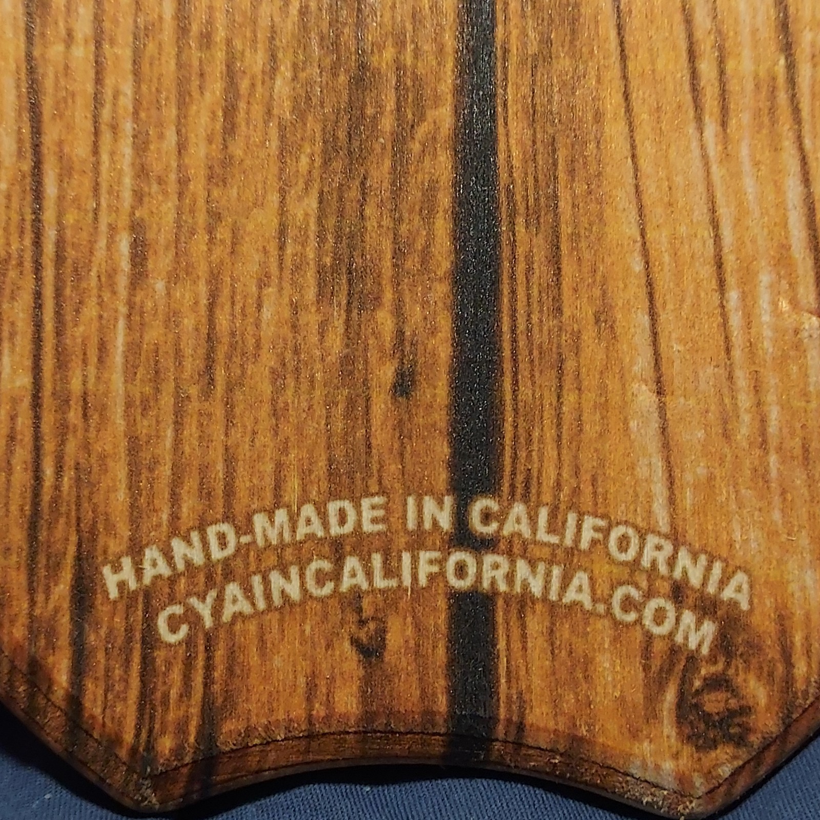 Mini Wooden Surfboard – Half Moon Bay Mavericks – California Surfing Art