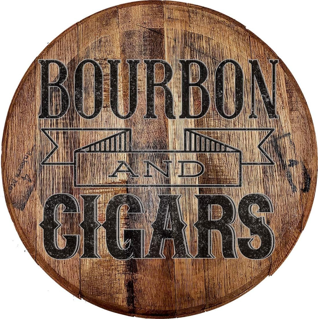 Whiskey Barrel Head Bourbon Cigars Whiskey Wealthy Casino Tobacco Wall Decor Bar