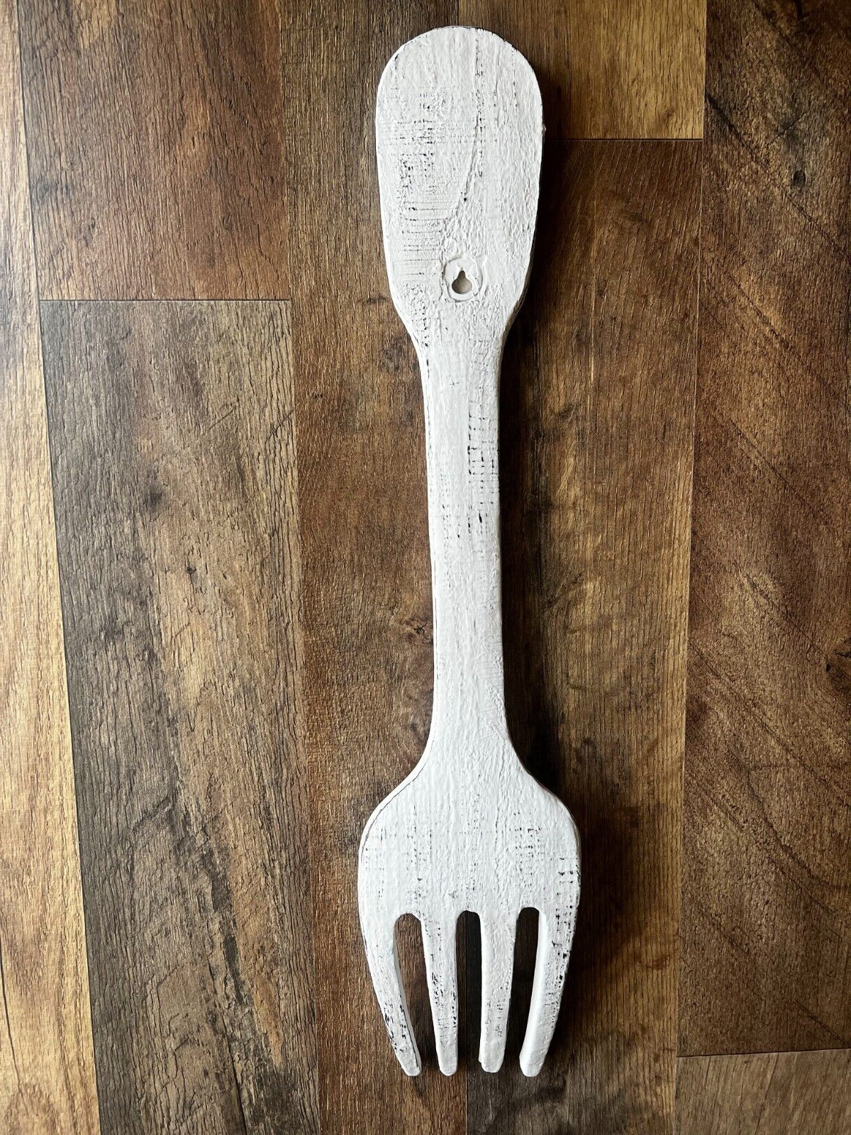 Rustic Kitchen Wall Decor, Fork and Spoon Utensils, Dining Room Breakfast NEW