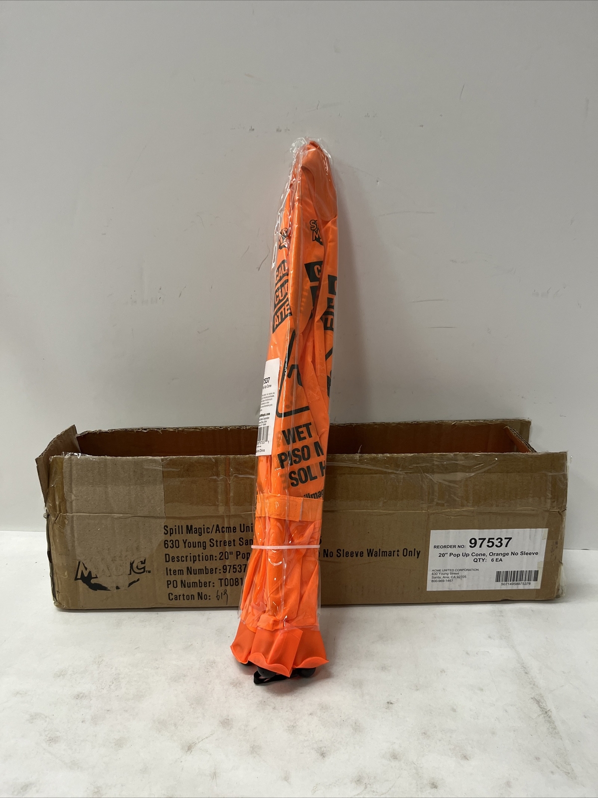 20” Pop Up Cone Box Of 6