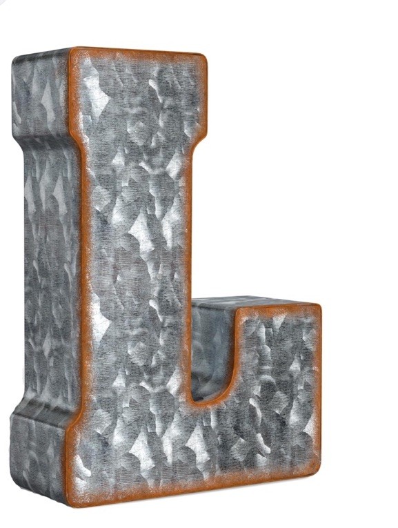 L letter home decor