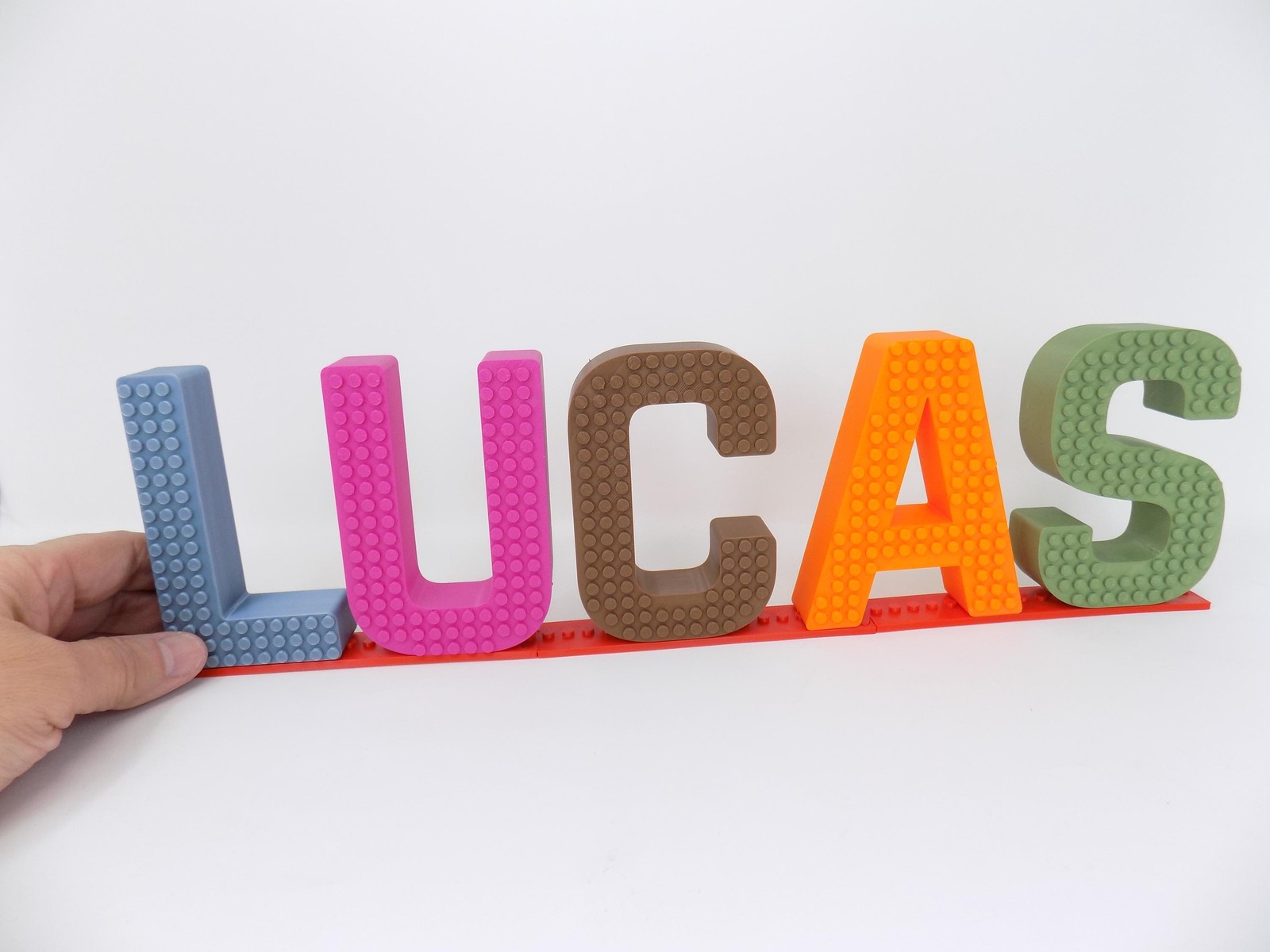Custom 3D Brick Name Sign – Personalized Large Building Block Letters – Bday