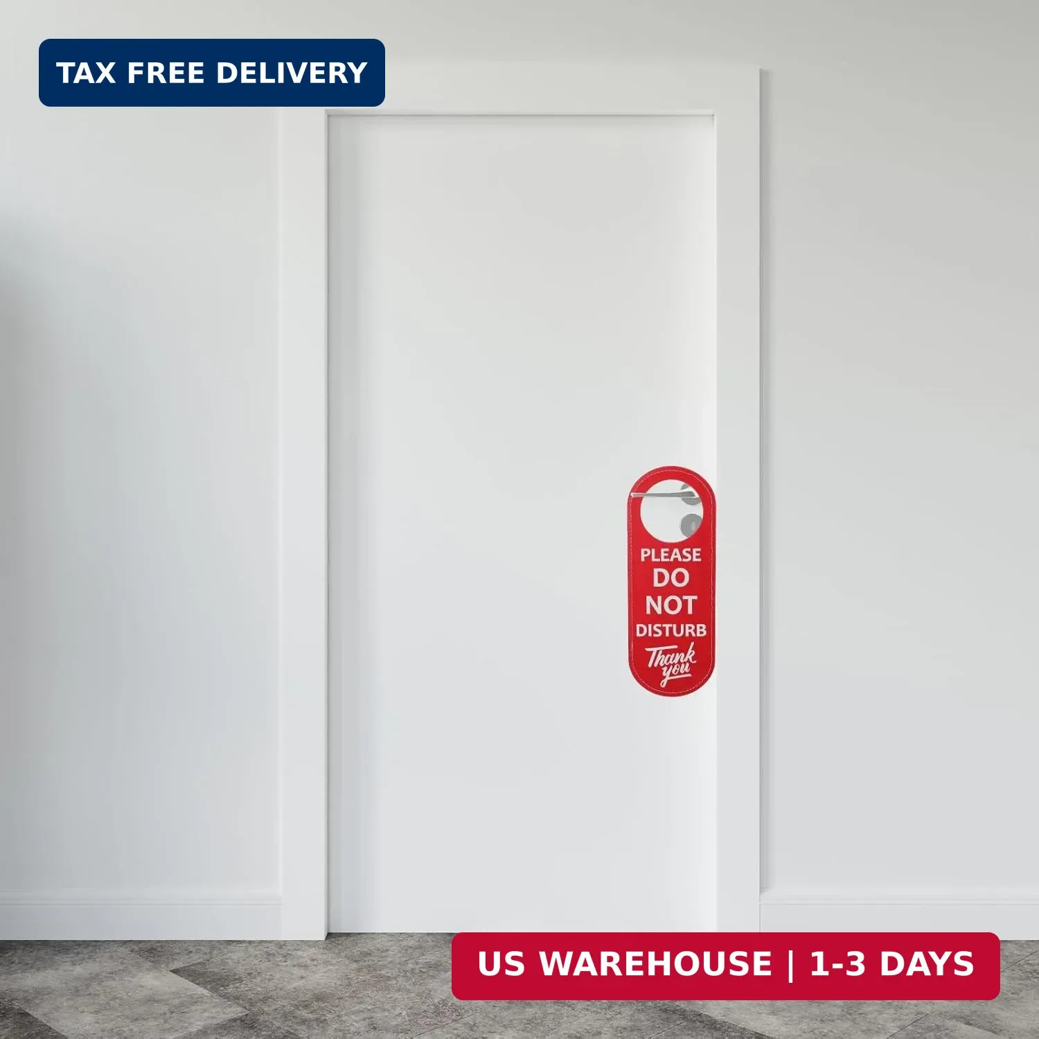 PU Leather Double Sided Please Do Not Disturb Sign, Do Not Disturb Door Hanger S