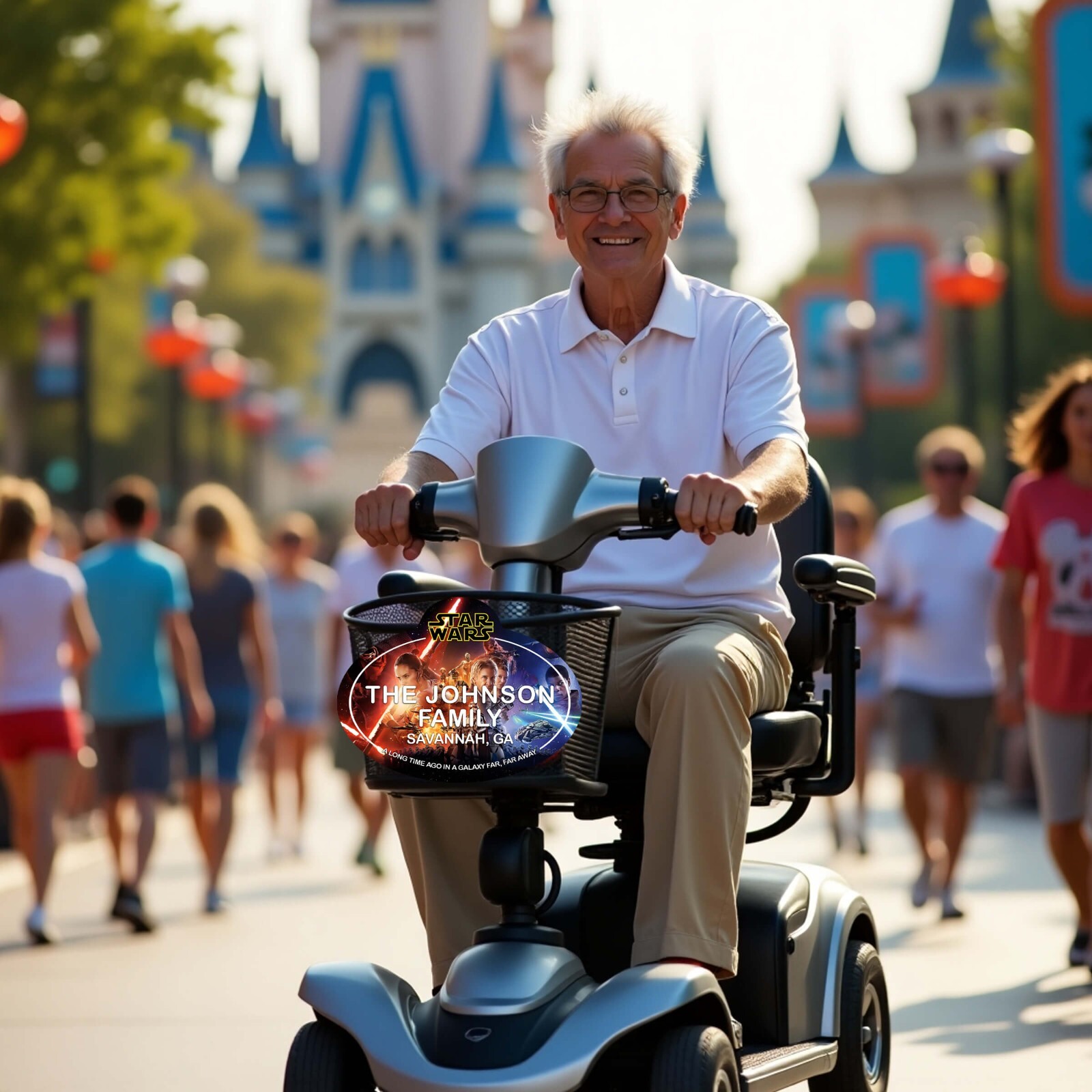 Custom Disney Stroller & Scooter Name Tag – Personalized Family ID Sign Parks