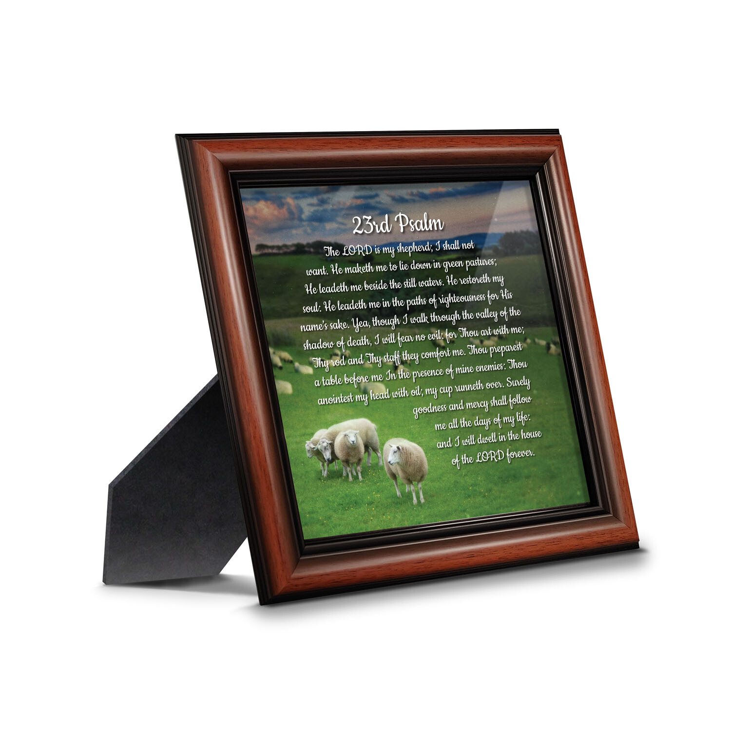 Psalm 23 The Lord is My Shepherd – Christian Wall Art, Bible Verse Decor