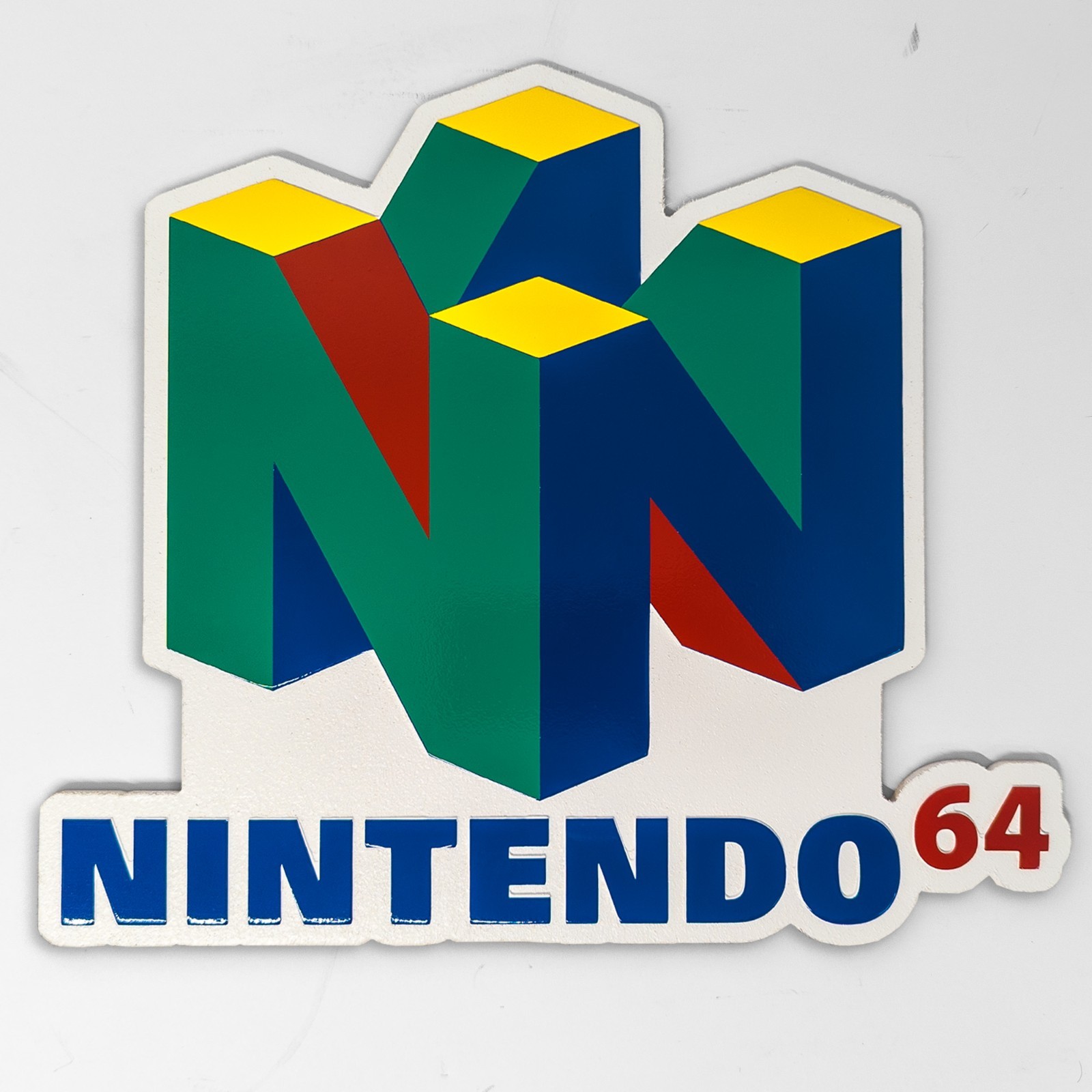 Large Engraved Nintendo N64 Logo Video Game Wall Art Collectable Sign